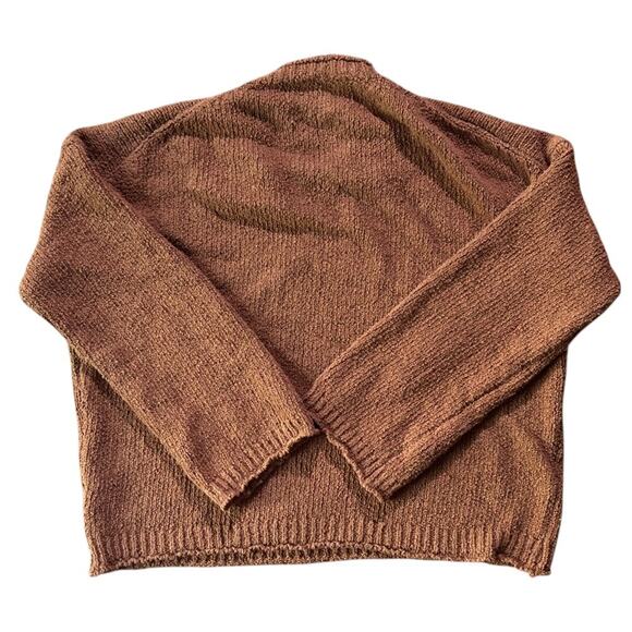 Wishlist Crew Neck Oversized Knit Brown Sweater Small - Picture 4 of 6